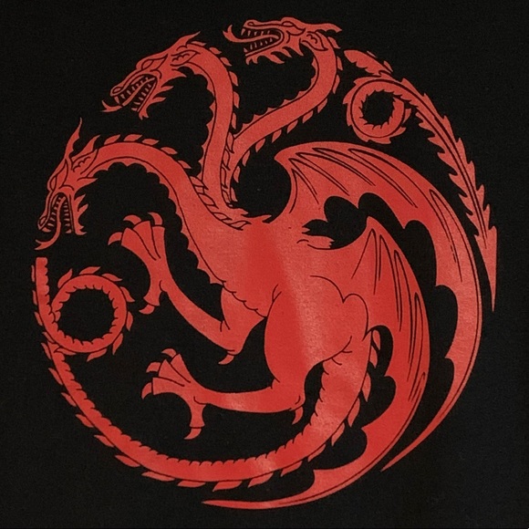 HOT TOPIC GAME OF THRONES Targaryen Dragon TEE! - Picture 3 of 4